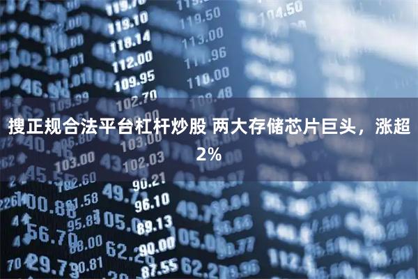 搜正规合法平台杠杆炒股 两大存储芯片巨头，涨超2%
